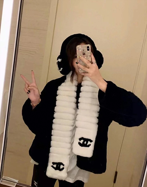 샤넬 앙고라 머플러 (2COLOR)