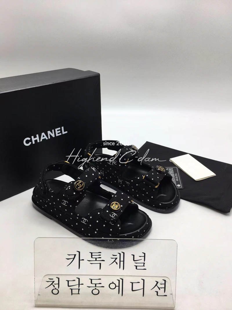 샤넬 벨크로 샌들