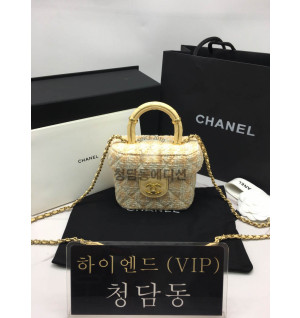 샤넬 23SS 트위드 스몰 코스메틱 케이스 AS3973