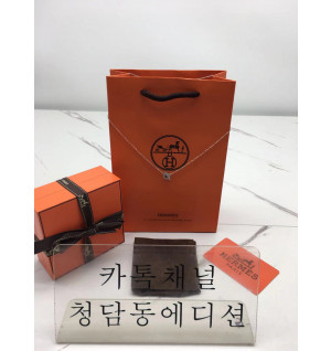 에르메스 hermes 피네스 목걸이 (골드,화이트골드 2color)