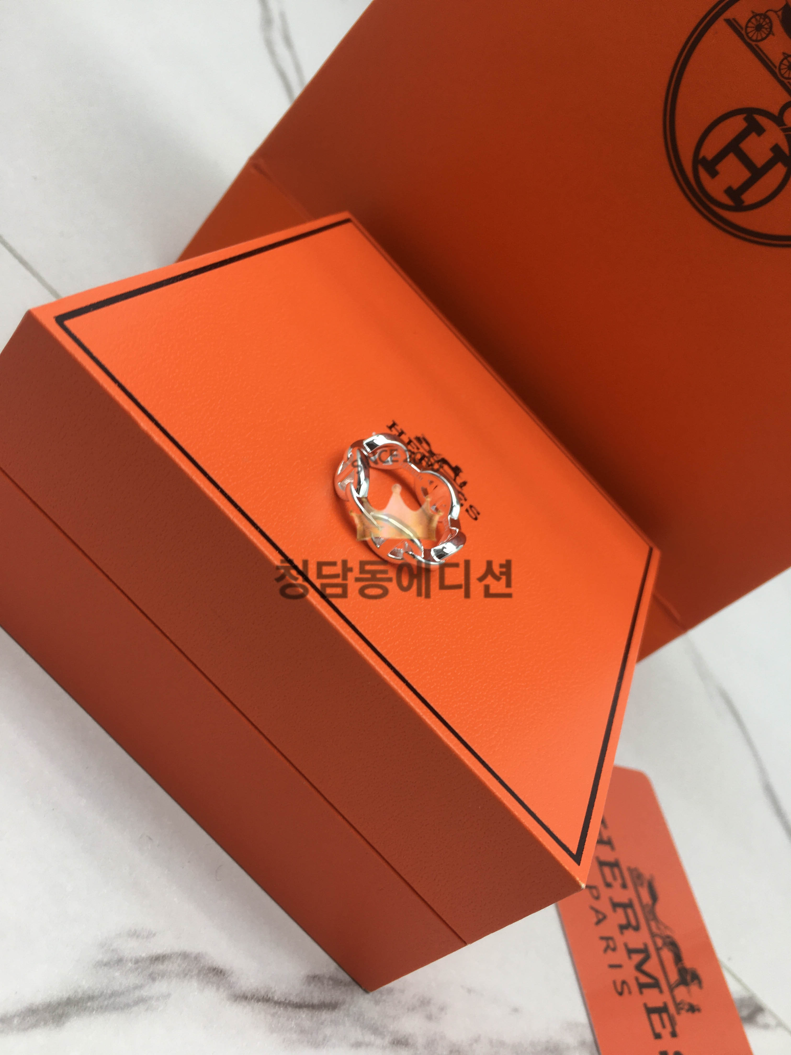 에르메스 hermes 샹달 링 (컬러 로즈골드, 화이트골드) (V-gold소재)