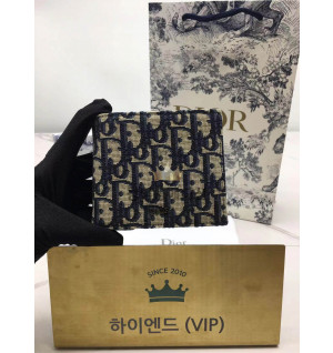 디올 오블리크 반지갑