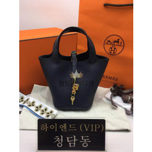 에르메스 피코탄18 올수공 (금장/은장) (컬러 블루뉘)