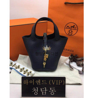 에르메스 피코탄18 올수공 (금장/은장) (컬러 블루뉘)