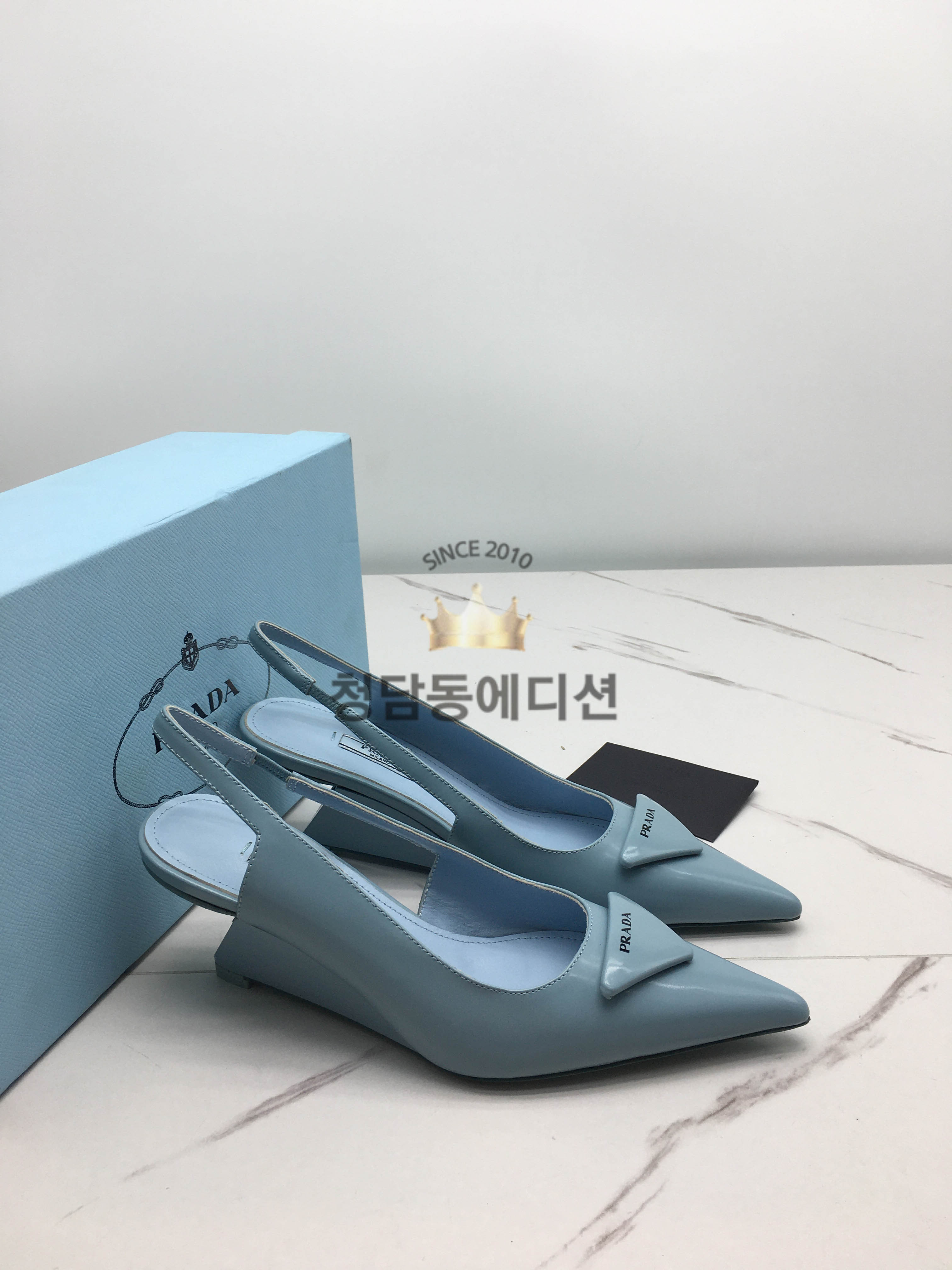 프라다 23ss prd 슬링백 웨지 힐 (굽 6.5cm)