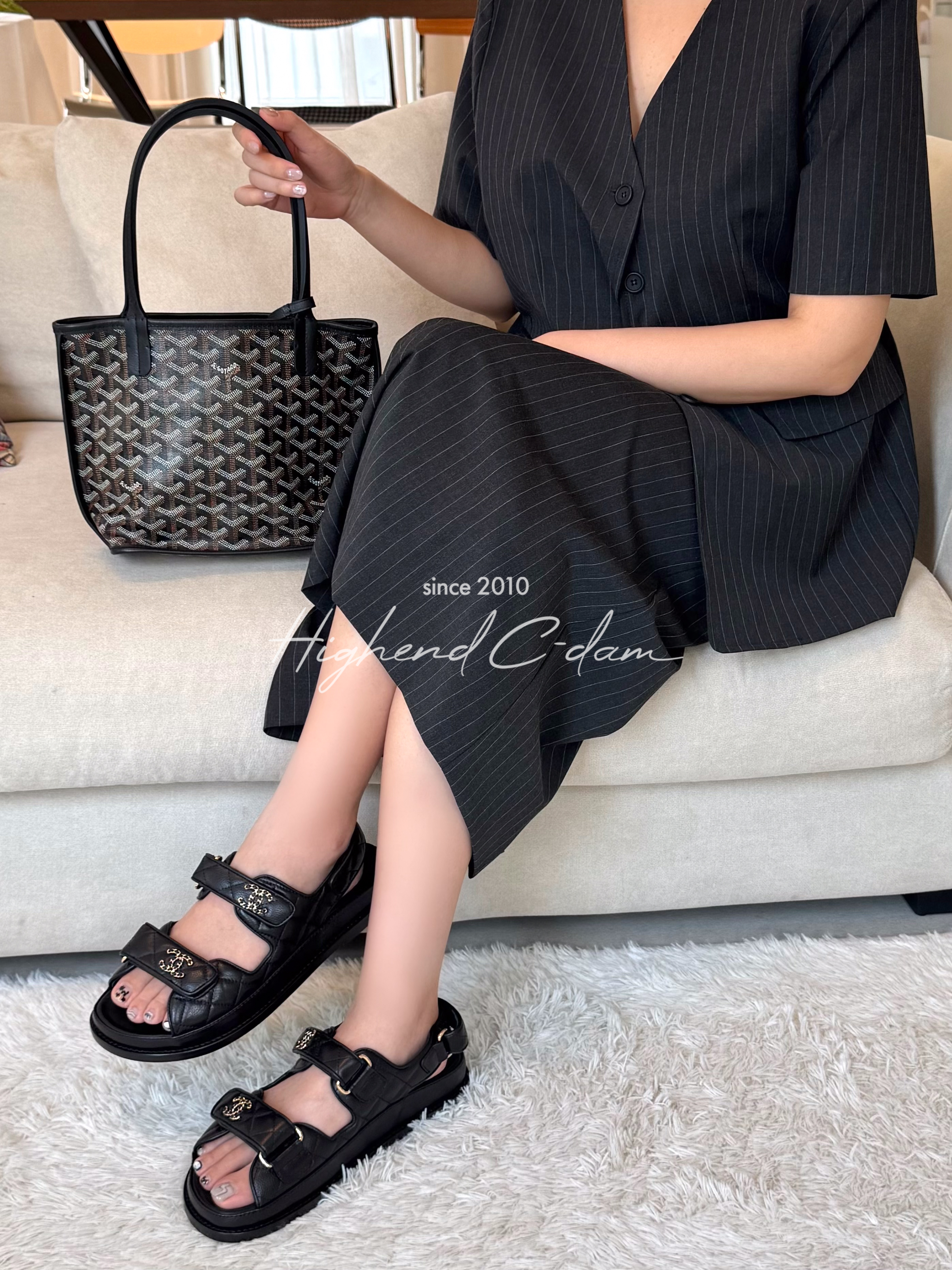 샤넬 23ss chanel 벨크로 샌들 (upgrade ver.)