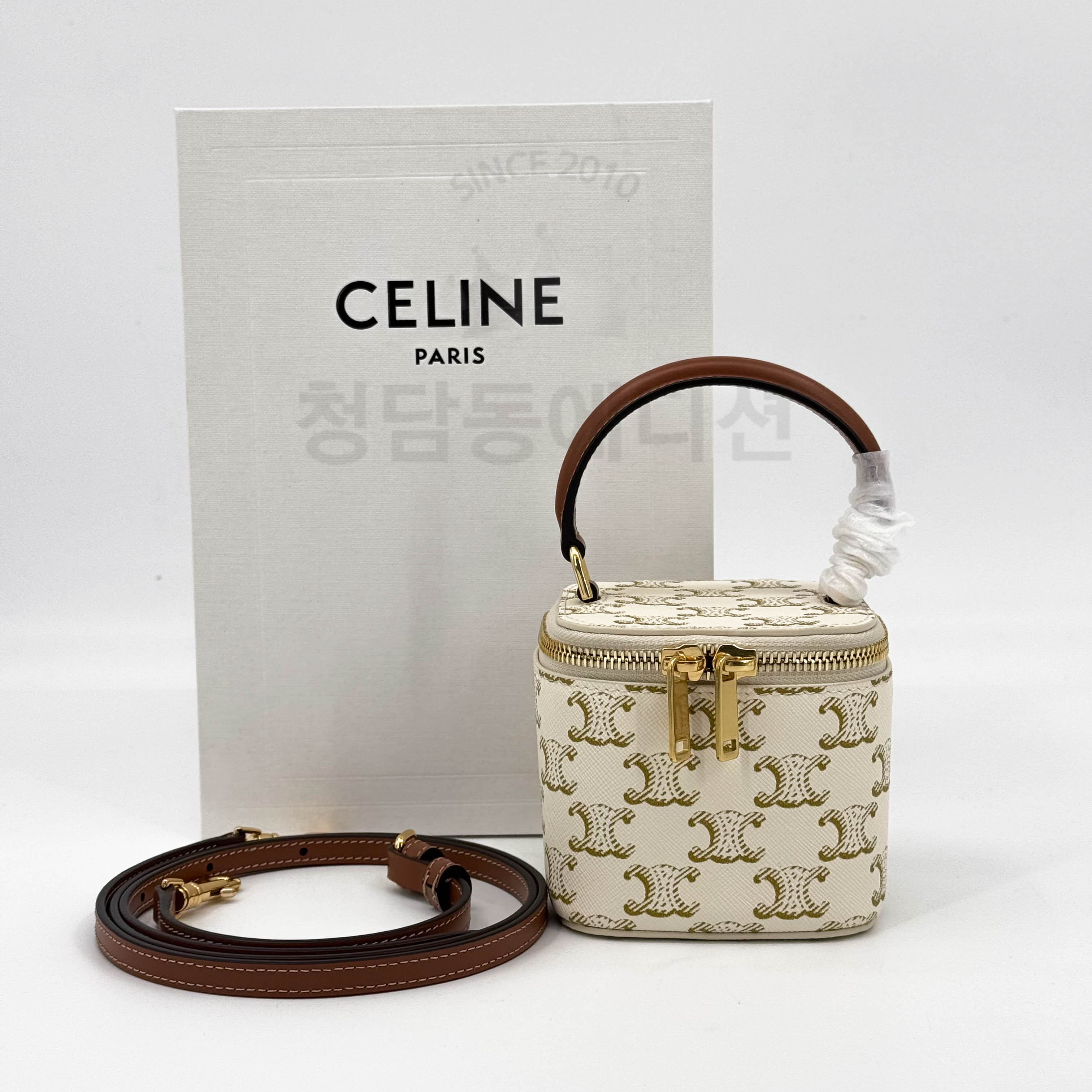 셀린느 트리오페 캔버스 미니 베니티 케이스