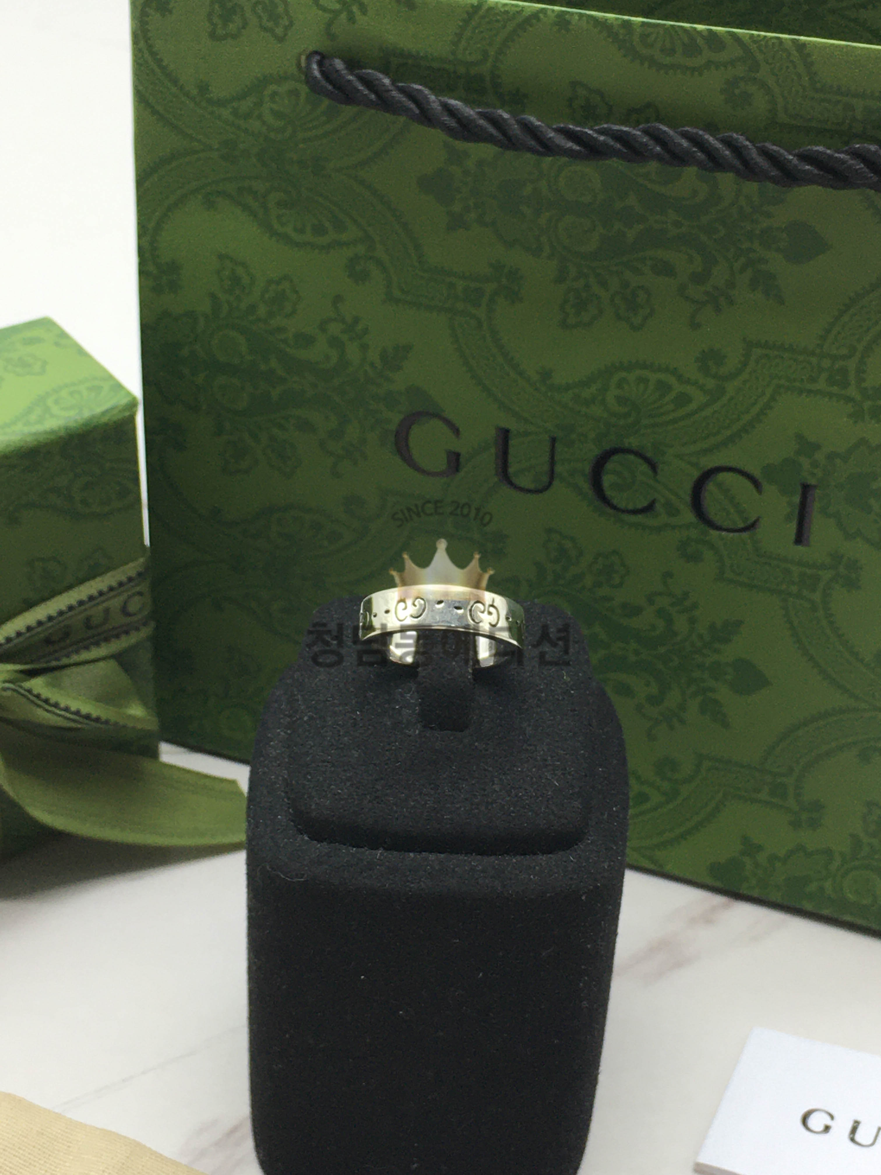 구찌 고스트링 G 반지 6mm