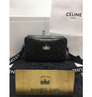 셀린느 트리오페 미디엄 메신저백 197202 (zp 비교사진 有)