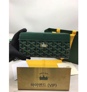 고야드 마티뇽 지퍼 어라운드 장지갑 (그린)