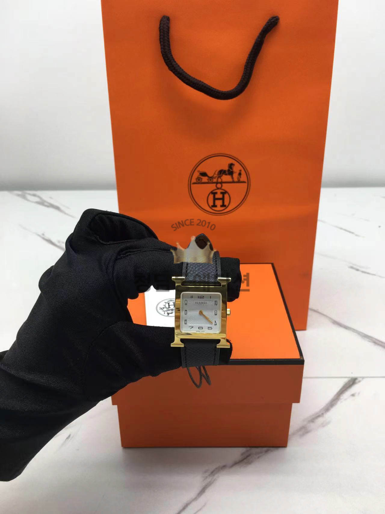 에르메스 H아워 워치 스몰 모델 25mm 여성 시계