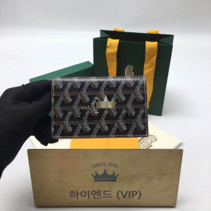 고야드 생피에르 카드지갑 (컬러 블랙탄 브라운)