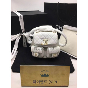 샤넬 22P 듀마 백팩 투포켓 스몰 카프스킨 캐비어