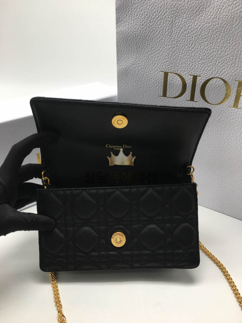 디올 카로 파우치 백 블랙