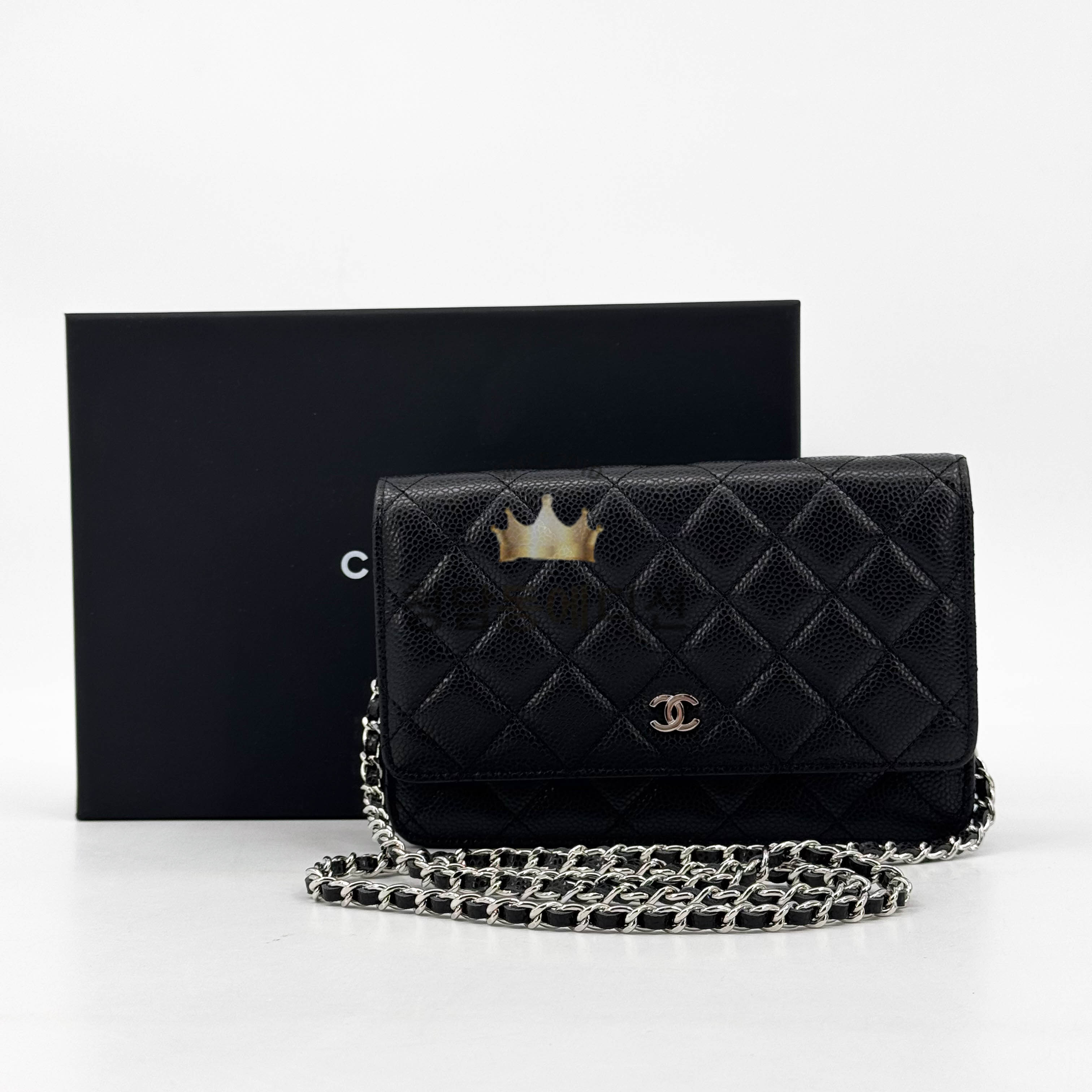샤넬 클래식 플랩 WOC 체인 윌릿 은장 (upgrade ver.)