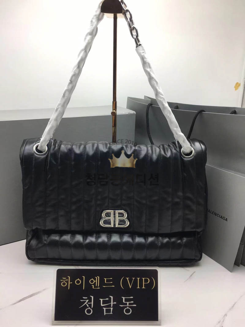 발렌시아가 BLCG BB 모나코 라지 퀼트 체인백