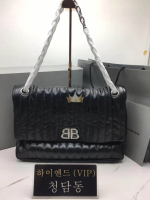 발렌시아가 BLCG BB 모나코 라지 퀼트 체인백