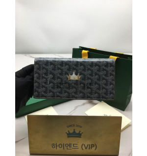 고야드 리슐리유 플랩 장지갑 (차콜 그레이)