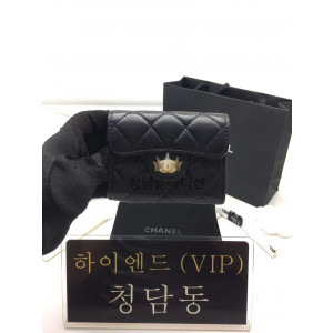 샤넬 23 클래식 플랩 투포켓 카드지갑 AP0220 (라이트골드)