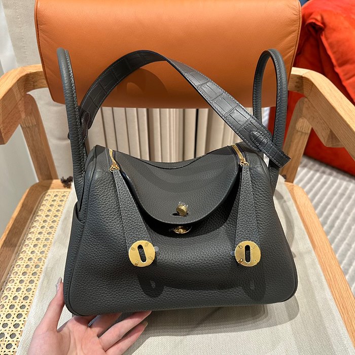 에르메스 린디26 금장 / 은장 (올수공) (컬러 그라파이트)