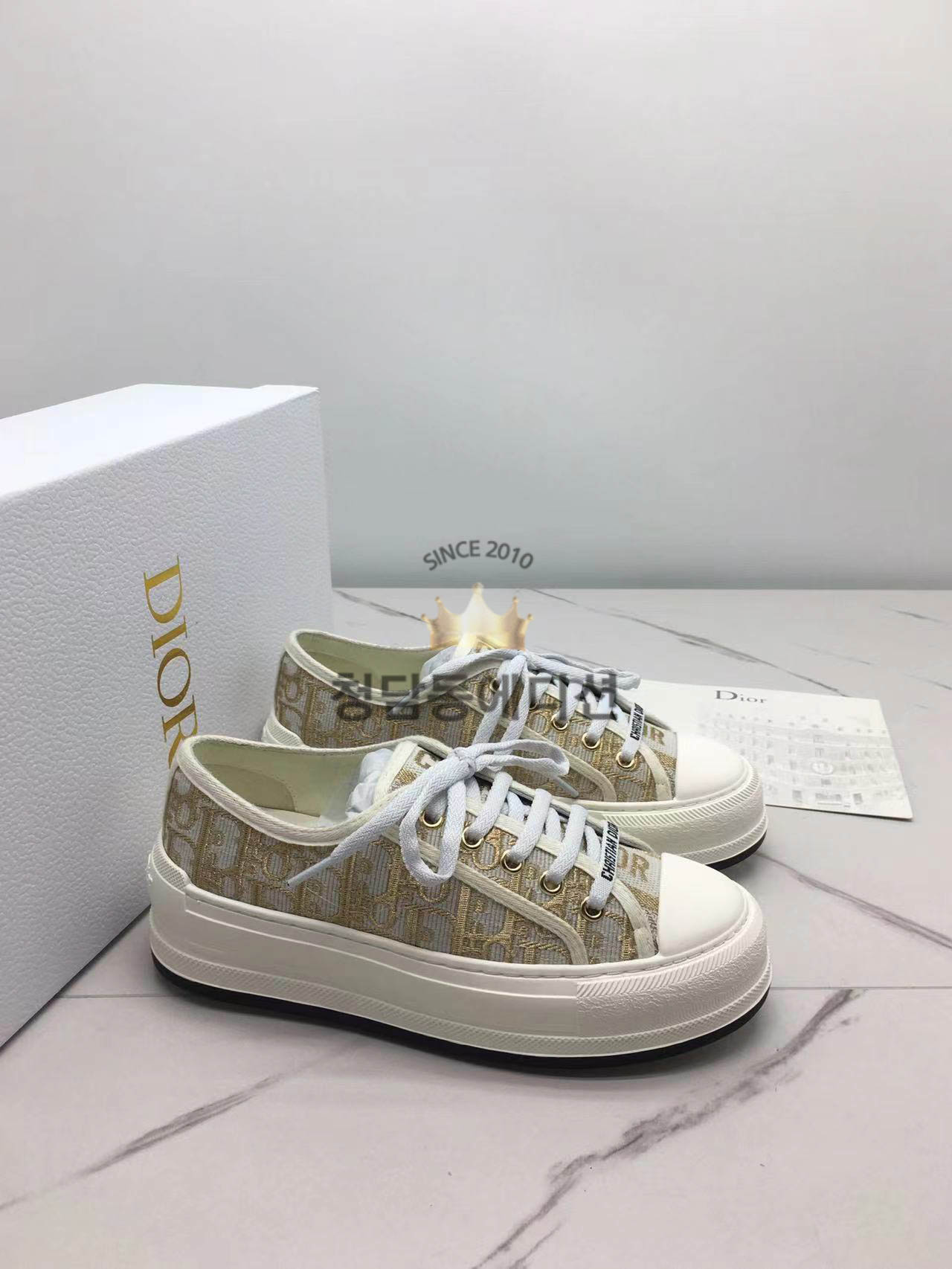 디올 워크앤디올 플랫폼 스니커즈