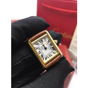 까르띠에 탱크 루이 워치 스몰 쿼츠 무브먼트 W1529856