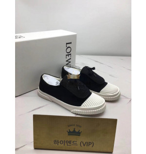 로에베 아나그램 캔버스 플랫 스니커즈