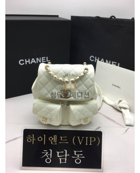 샤넬 22P 듀마 투포켓 백팩 미디움 카프스킨 캐비어 (하이엔드급)