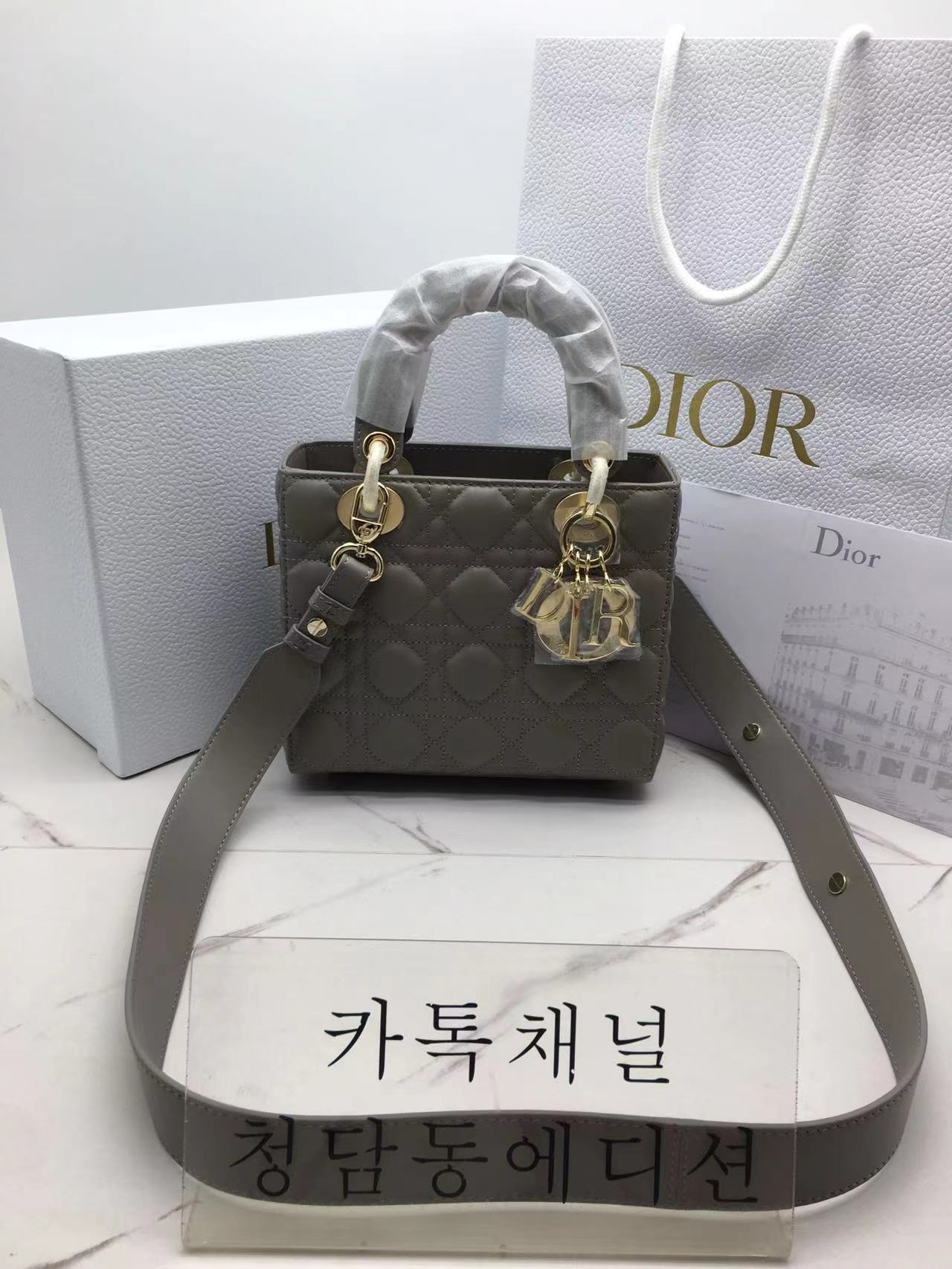 디올 램스킨 레이디백 MY ABC