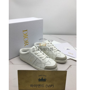 디올 스타 스니커즈 뮬 블로퍼 카프스킨 스웨이드 화이트