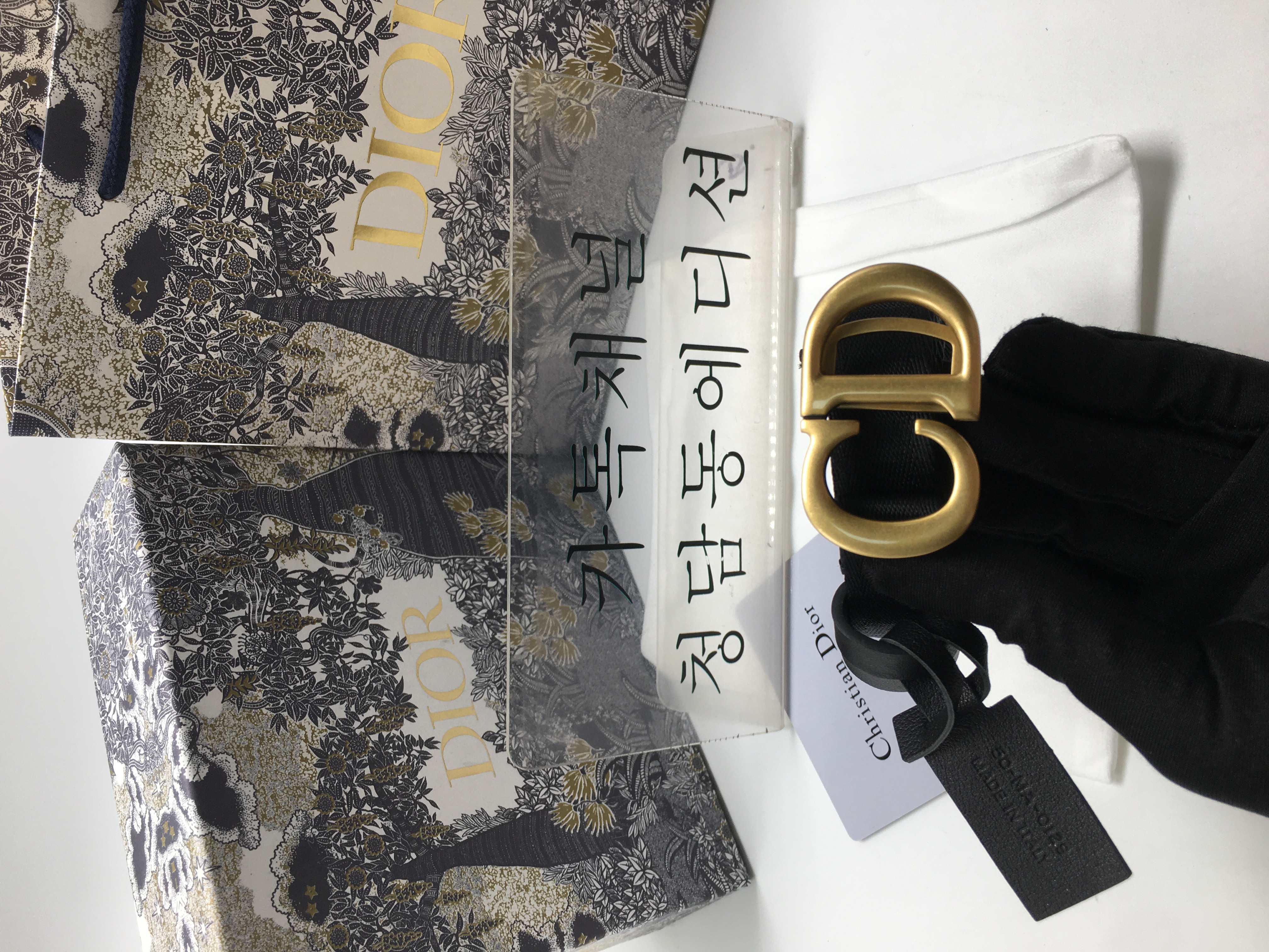 디올 CD 나일론 스트랩 벨트 2cm