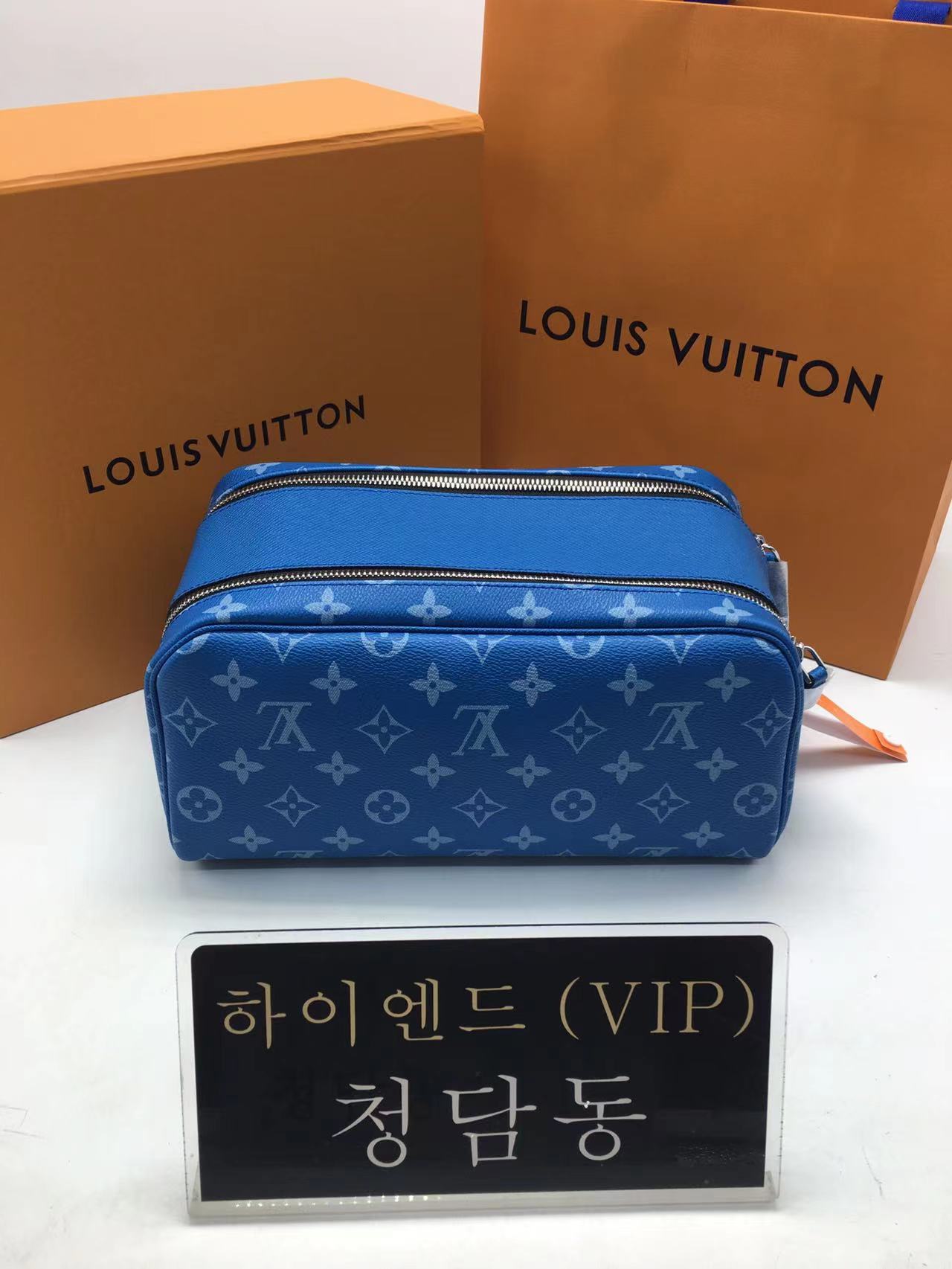 루이비통 클러치백 돕 키트 그린 모노그램