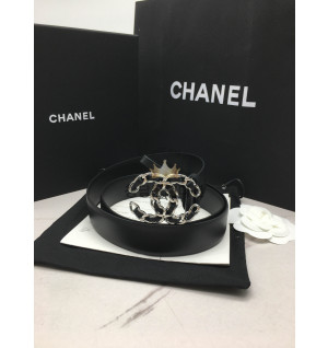 샤넬 19로고 레더 벨트 3.0cm (upgrade ver.)