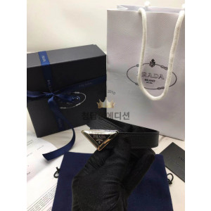 프라다 사피아노 트라이앵글 로고 벨트 2cm은장 (upgrade ver.)