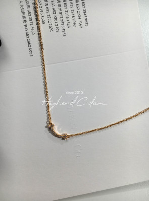 티파니 스마일 목걸이 (1CM) (V-gold소재) (3COLOR)
