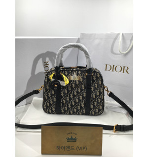 디올 24SS 오블리크 볼링백 라지 토트백 블루 M1341UTZ