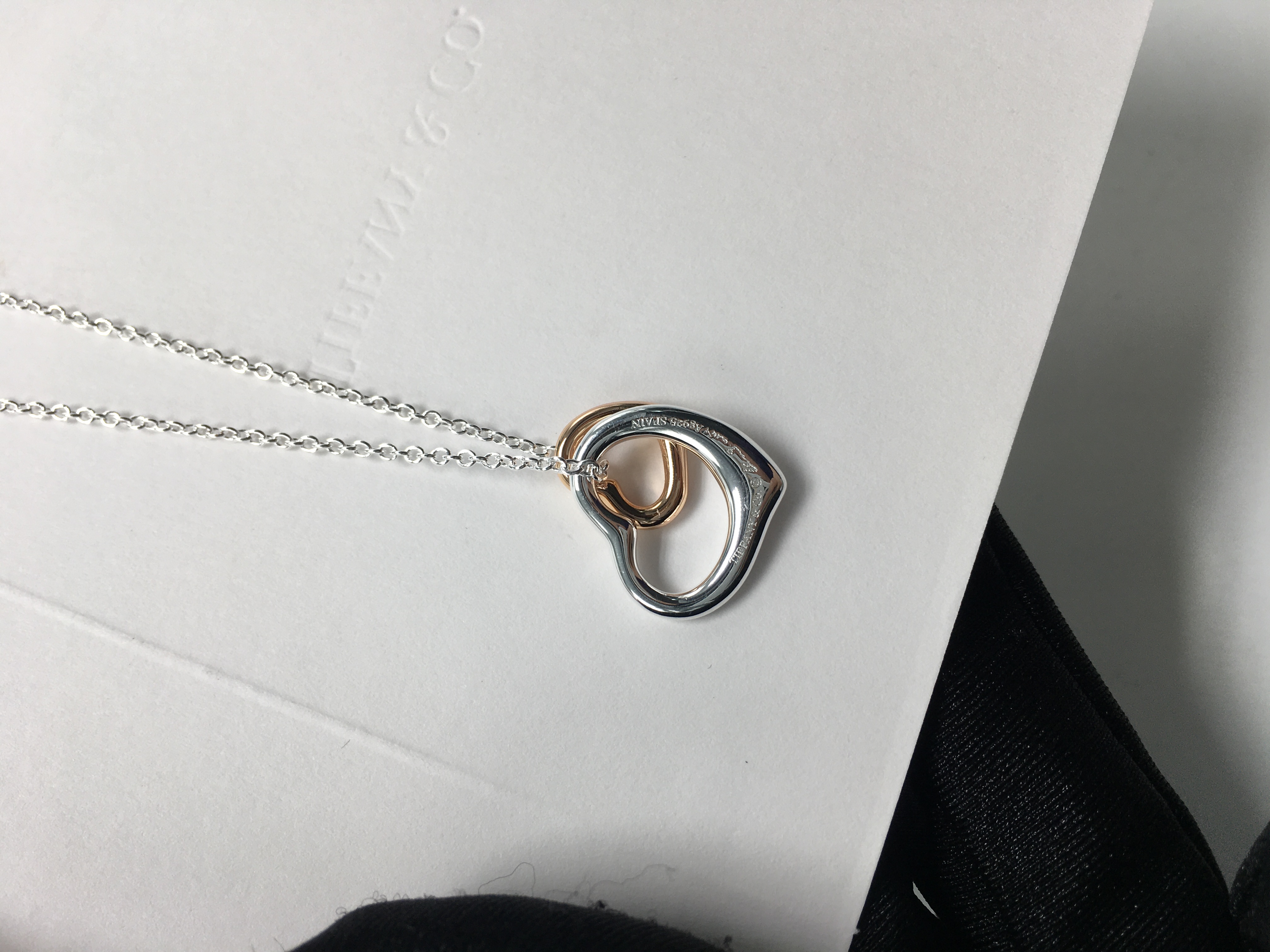 티파니 엘사 퍼레티 오픈 하트 펜던트 목걸이