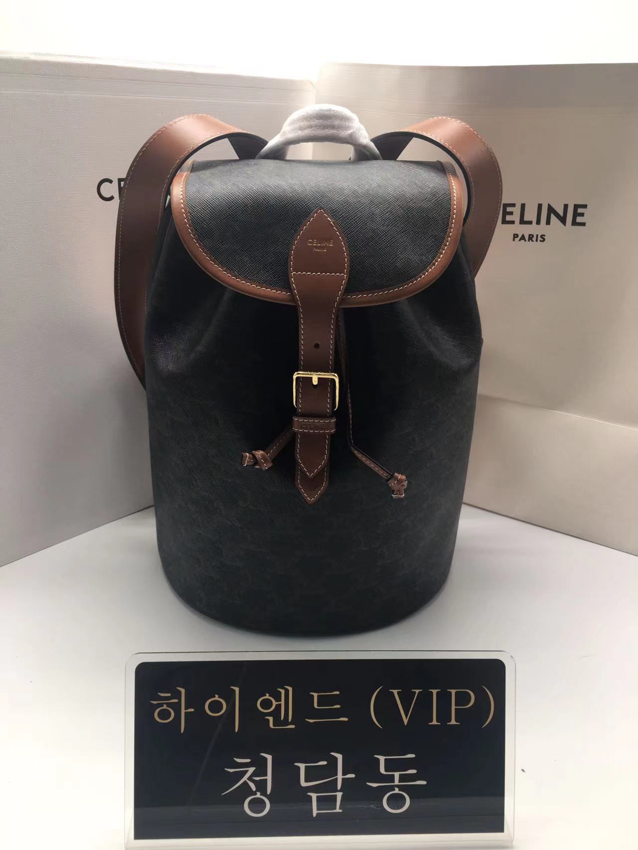 셀린느 트리옴페 폴코 미디엄 백팩 117902CAS.04LU