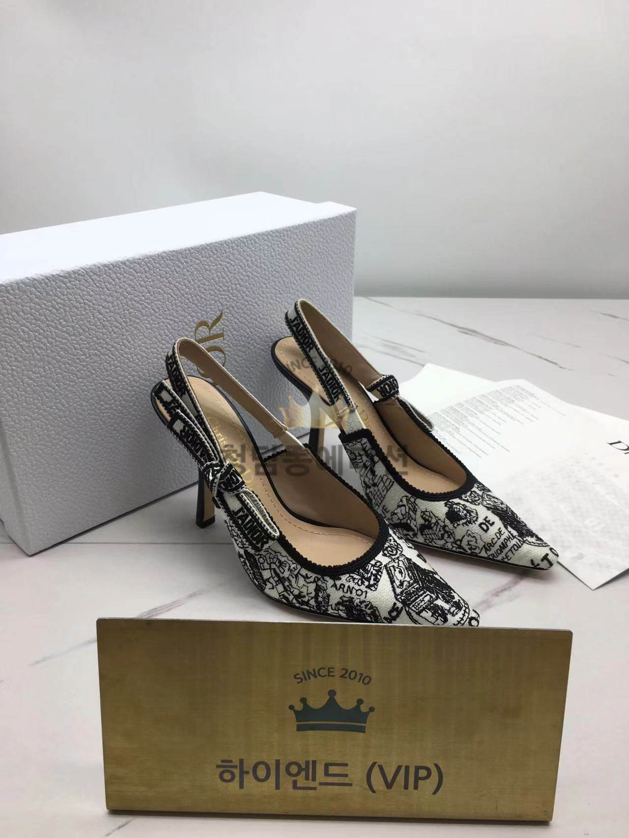 디올 쟈디올 슬링백 (굽 9.5cm)