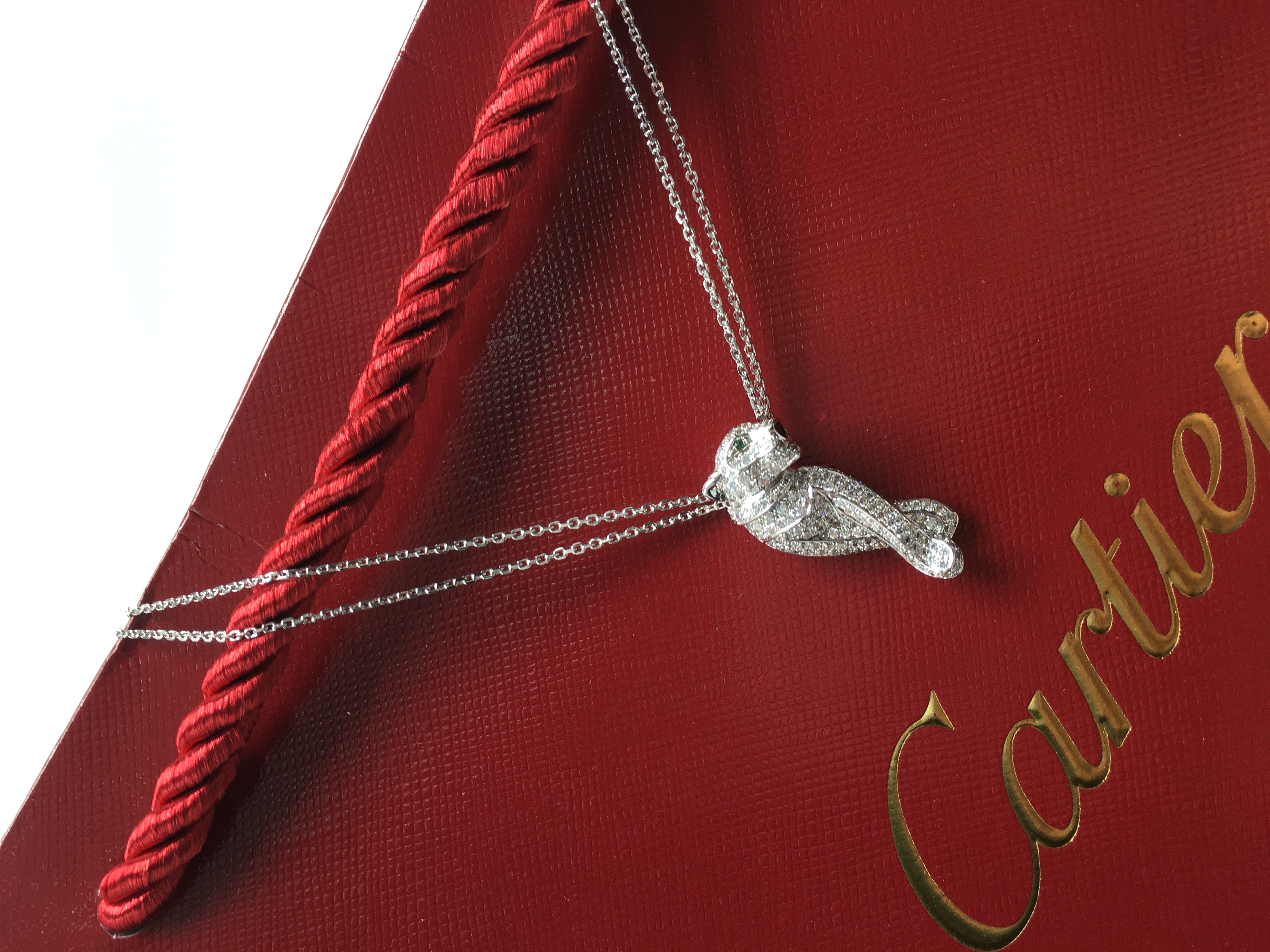 까르띠에 목걸이 (컬러 화이트골드)