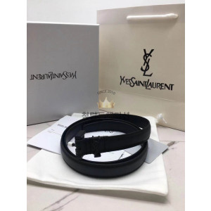 입생로랑 카산드라 벨트 2cm (올블랙)