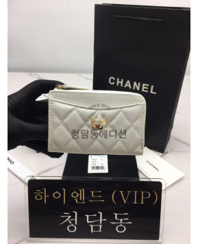 샤넬 클래식 지퍼 카드지갑 AP3179 (컬러 화이트)