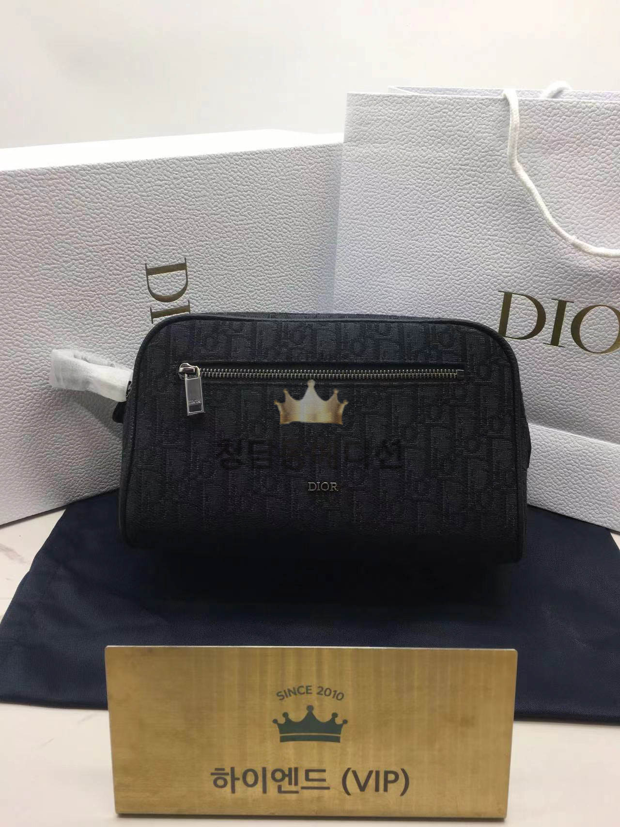 디올 오블리크 토일레트리 백