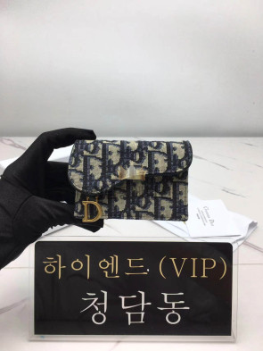 디올 오블리크 새들 카드지갑 (upgrade ver.)