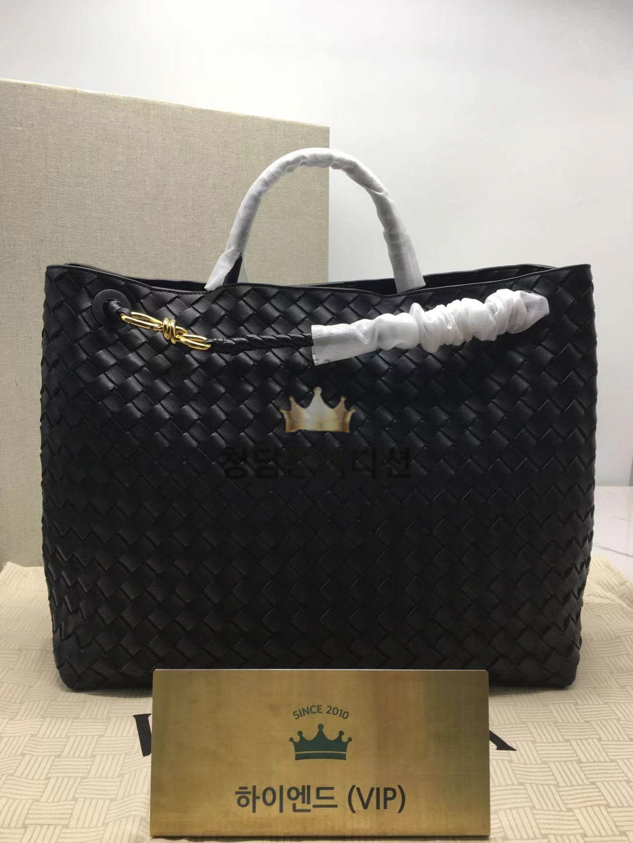 보테가베네타 안디아모 라지 (컬러 블랙)