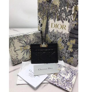 디올 레이디 디올 5-슬롯 카드홀더 (컬러 블랙)