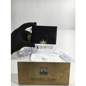 디올 레이디 디올 5-슬롯 카드홀더 (컬러 블랙)