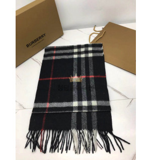 버버리 캐시미어 체크 머플러