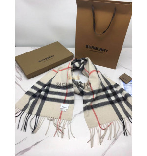 버버리 캐시미어 체크 머플러