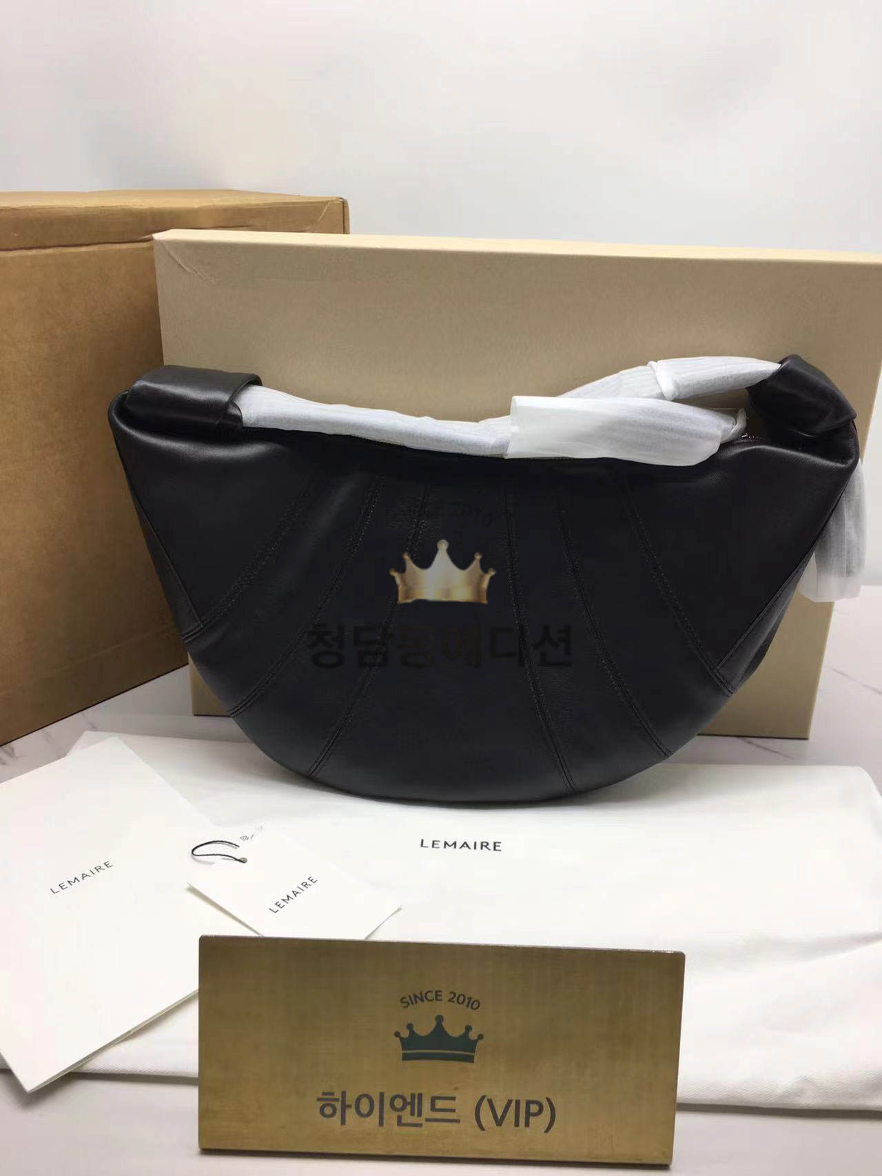 르메르 포춘 크루아상 숄더백 범백 라지 (다크초콜렛)